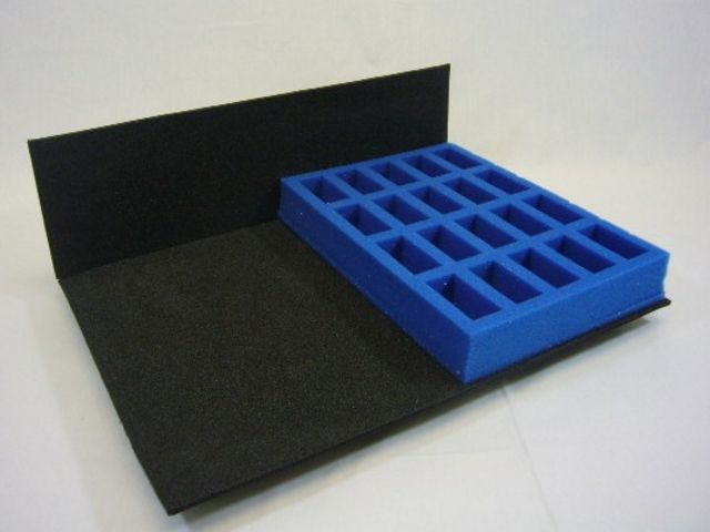 N32H Compartment Tray (32mm, half width) — Premium Foam