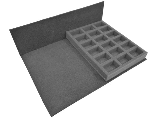F23H Compartment Tray (23mm, half width) — Standard Foam