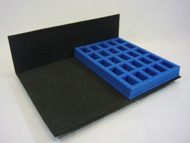 M23H Compartment Tray (23mm, half width) — Premium Foam