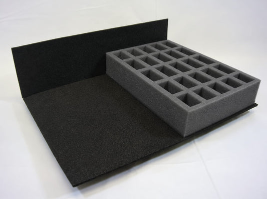M51H Compartment Tray (51mm, half width) — Standard Foam
