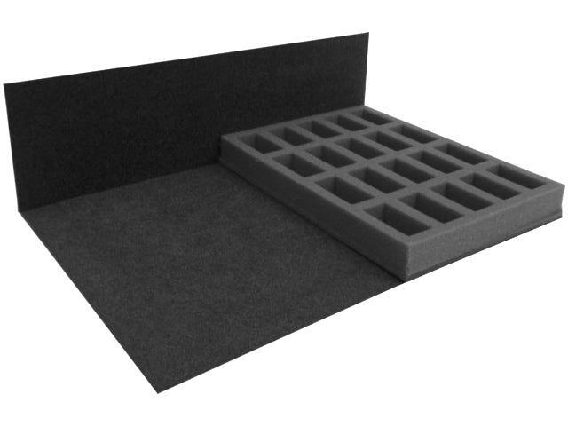 N23H Compartment Tray (23mm, half width) — Standard Foam